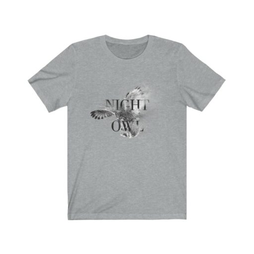 Night Drawn Owl Unisex Jersey
