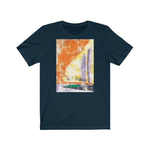 Twin Towers Sunny Architecture Unisex Jersey