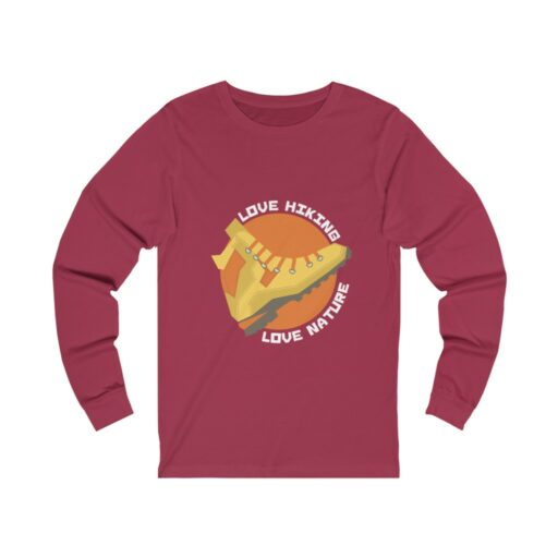 Love Hiking & Nature Unisex Jersey Long Sleeve Tee