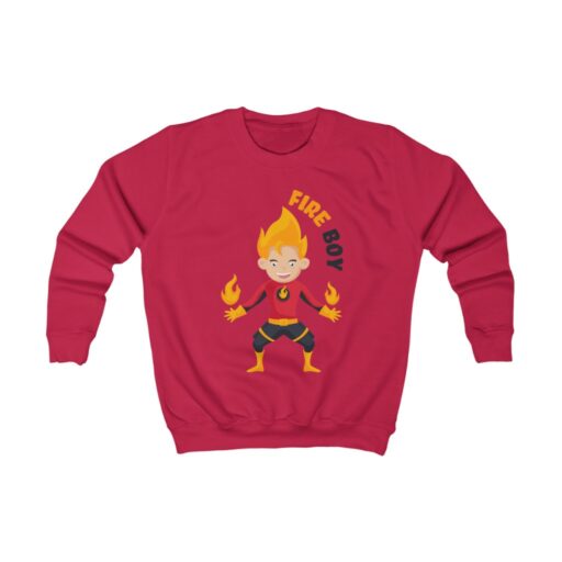 Fire Boy Kids Sweatshirt