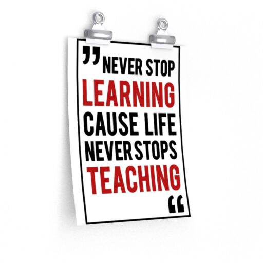 Learning Quote Poster