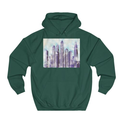Dubai Landmarks Unisex College Hoodie