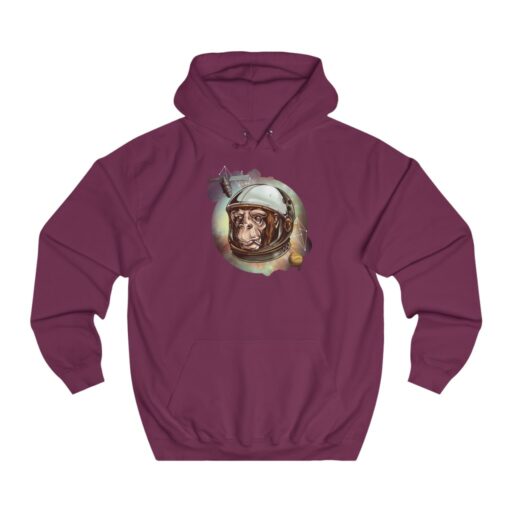 Astronomy Chimp Smoking Cigarette Unisex College Hoodie