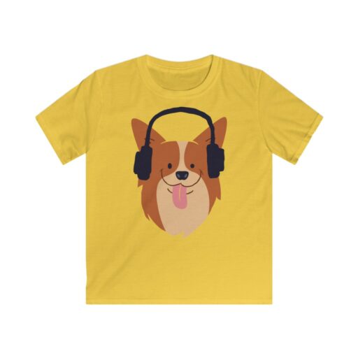 Cool Fox Hearing Music Kids Softstyle Tee